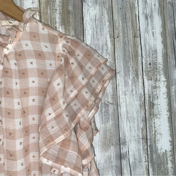 Entro We’ll Always Have Summer Pink Gingham Blouse - Picture 3 of 10